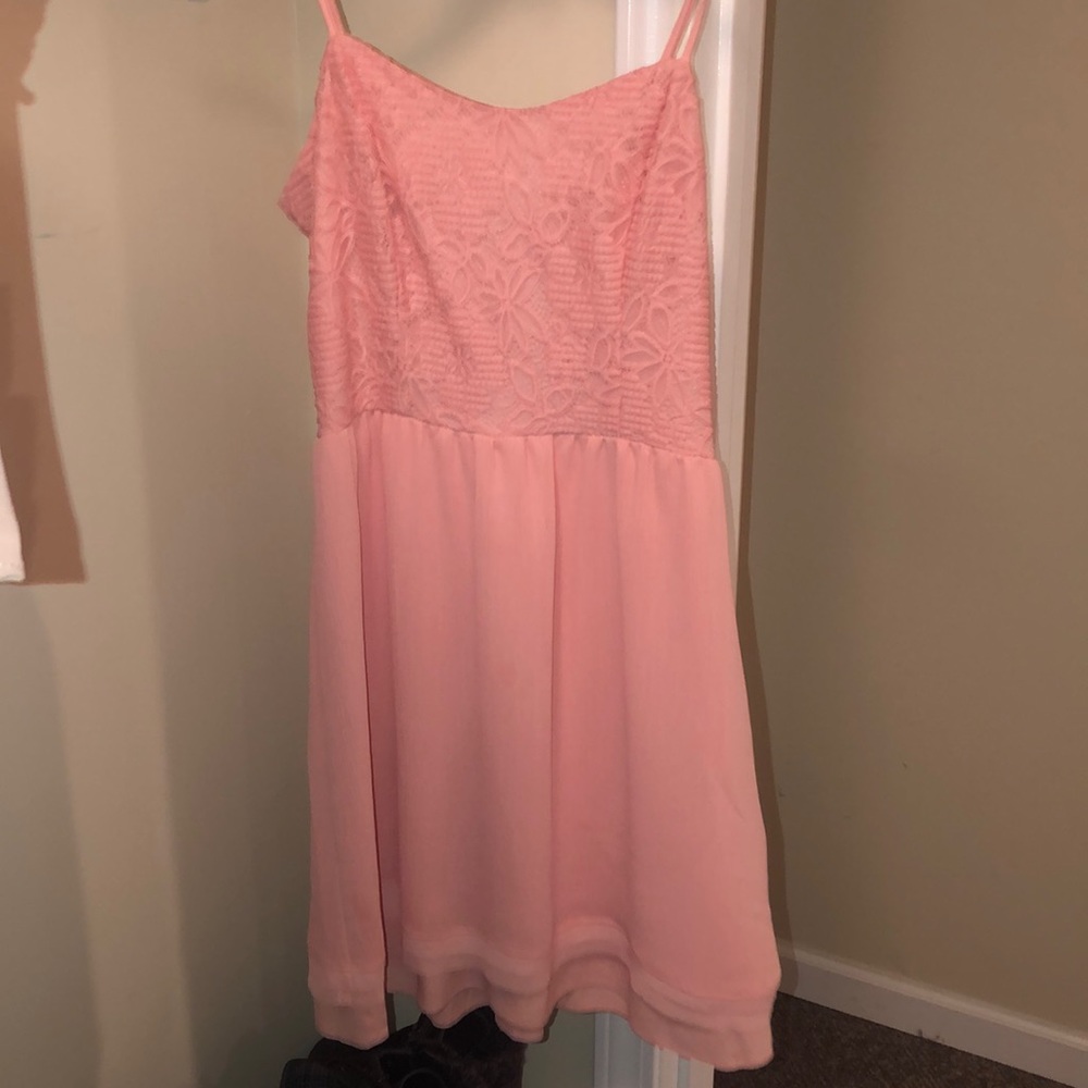 blush pink dress